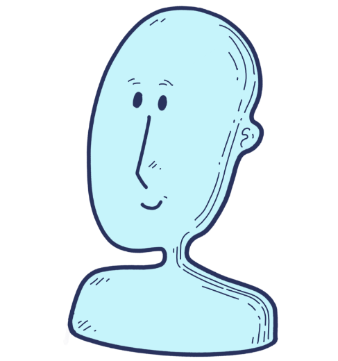 Avatar head illustration